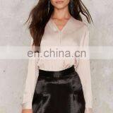 New Models Blouses Fashion Designs Satin Blouses for Women thumbnail-2