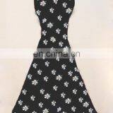 Wholesale Black Floral Pattern Knee Length Short Designer One Piece Party Dress thumbnail-1