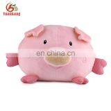 ICTI factory plush ball shape animal soft pig pillow