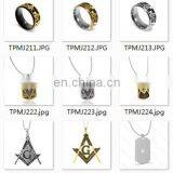 Customizable 316l Stainless Steel Freemason Masonic Jewelry thumbnail-5