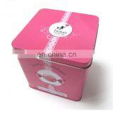 Small square gift tin