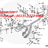 Двигатель Cummins QSC8.3 Трубка подачи топлива инжектора 3944690 3944694 3944688 3944692 3944696