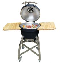 OEM ODM New metarial 20 inch ketchen charcoal BBQ smoker stainless steel kamado grill