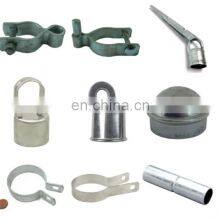 Chain Link Fence Tension Band, Post Cap, Chain Link Fence Accessories Fittings Parts Single Support Arm