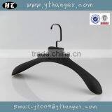 HA392 plastic black rubber coated plastic non slip adult clothes hanger                        
                                                Quality Choice