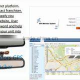 Lurker Rear-view Mirror Car GPS Tracker With Forever Free Real-time Online Tracking Platform