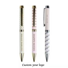 Custom Personalized Twist Metal Ballpoint Pen Thermal Transfer Metal Advertising Pen | Corporate Pen Gifts | Custom Laser Engraved Pens