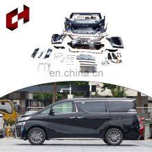 CH Hot Selling Wide Front Grille Side Stepping Ducktail Spoiler Led Light Full Kits For Toyota Vellfire 2015-2018 to 2019-2020 thumbnail-4