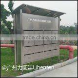 Metal House Mailbox for Residential Wall-mounted Blue Powdercoated Finish Waterproof Outdoor Used thumbnail-5