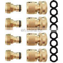 Factory Direct Supply Garden Hose Splitter 2 Way Brass Garden Hose Quick Connector Used for Garden Watering thumbnail-5