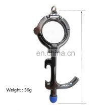 Factory Multi Function Mobile Phone Stand Metal No Touch Keychain Bottle Opener Tool thumbnail-3