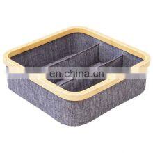 Wooden Storage Box Sock Underwear Drawer Bra and Panties Organizer Closet Basket Box Home Closet Storage & Organization thumbnail-1