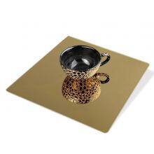 Stainless Steel Decorated Sheet 6K 8K Anti Fingerprint Mirror Ss 201 316 304 PVD Colored Plat thumbnail-3