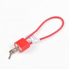 8'' 11'' 13'' 15'' Steel Shackle Cable Lock High Security Red/black Gun Lock thumbnail-1