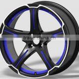 14X7.0 After Market Aluminium Car Alloy Wheels Rims 0 Offset 6x139.7 Black Machined Face for 4x4 Suv off Road Light Truck Car fr thumbnail-4