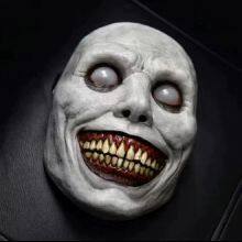 Creepy Smiling Demon Mask Halloween Horror Theme Party Cosplay Props Latex Masks thumbnail-1