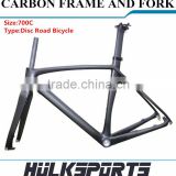 High Quality Cheap 700C DISC Carbon Road Bicycle Frame Carbon Road Bike Carbon Frame Road Bike Carbon Frame China