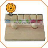 Wooden Rubber Stamp Apple Tree 7 Pcs for Kids thumbnail-3