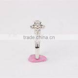 China Manufacturer Custom 925 Sterling Silver Wedding Ring Set Silver Chromium Plating thumbnail-4