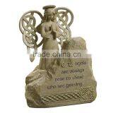 Arts and Crafts Knot Wing Angel Bereavement Statue thumbnail-1