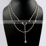 Pink Opal !! Pettie Love 925 Sterling Silver Necklace, Silver Jewellery, Vintage Silver Jewellery thumbnail-2