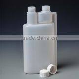 150ml 500ml1000ml HDPE Plastic Double Neck Dispenser Bottle, Twin Neck Measuring Dosing Bottle thumbnail-2