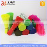 low price high quality flaggable plastic broom brush wire