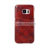 Low Price High Quality Leather Rubber Back Case for Samsung S7 Edge Luxury Crazy Horse Grain Case With Card Slot SSZ MT-5536 thumbnail-2