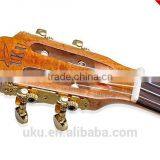 China Wholesale Special Two Holes Soundhole Tenor Acacia Wood Ukulele Classical Headstock thumbnail-4