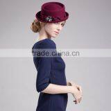 Ladies Fashion Pork Pie ShenZhen Hat thumbnail-4
