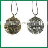 Embossed Rose Pendant Antique Necklace thumbnail-3