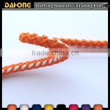 4mm mixed color polyester multifilament diamond braided cord by hand