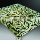 100% polyester print animal raschel blanket