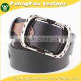2015 NEW high quality mens fashion jeans belt with heavy Alloy buckles in yiwu