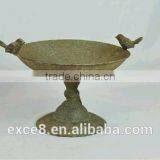 Antique Metal Garden Bird Feeder With Stand