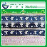 2Tone Leaf Design Embroidery Lace AP8263 thumbnail-1