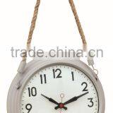 Retro Rope Home Metal Mounted Clock Decorative Wall Clock thumbnail-1