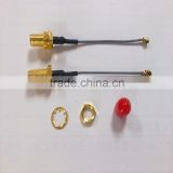 ISO9001:2008 Amplified Cable , RF Coaxial CRC9 To SMA Female Cable , Low Loss RF Coaxial Pigtail Cables