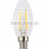 UL Listed Dimmable E12 2W 4W 6W C35 Candle LED Filament Bulb