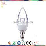 AC100-240V Transparement C37 Die-Casting Aluminum Bulb 5W