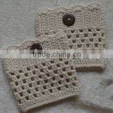 Varies Colors Hand Knit Women Leg Warmers With Buttons thumbnail-5