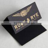 Black Cardboard Printing Gold Logo Card With Wave Crease and Double Side Tape for Rollingpaper thumbnail-3