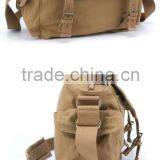 Vintage Canvas Casual pocket leather DSLR SLR Camera laptop Bag Shoulder Bag For Canon Nikon Camera Use Waterproof