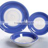 Facotry New Design 12 Pieces Color Glazed Stoneware Dinner Sets With Soup Bowl, Ceramic Dinnerware Sets in Tableware thumbnail-3