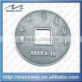 Custom Pewter Alloy Old Silver Chinese Commemorate Coin