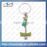 Novelty Funny Children Gifts Custom 3D Metal Princess Keychain thumbnail-1