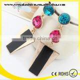 Europe Style Acrylic Material Free Sample Diamond Earring thumbnail-2