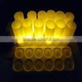 12 Sets of Flickering LED Recharegable Candle Tea Light thumbnail-1