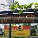 High Definition Semi Outdoor SMD Dual Color Led Moving Message Display Board 5.0