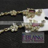 Fashion Square Diamond Long Section Of High-Grade Crystal Earrings thumbnail-5